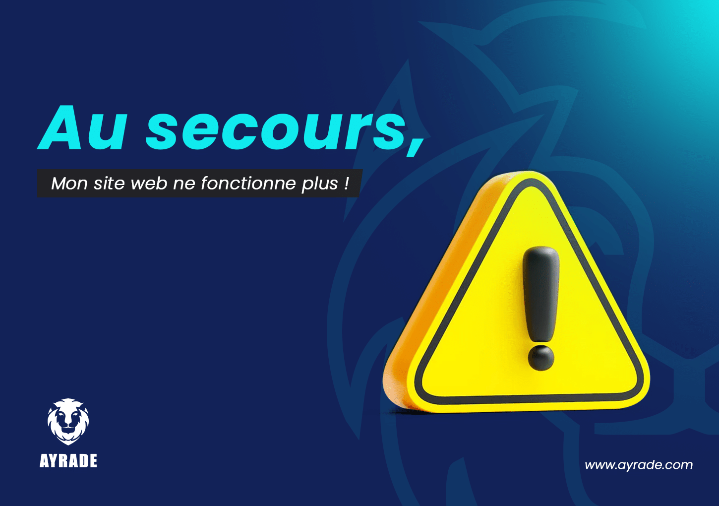 Au secours, mon site web ne fonctionne plus