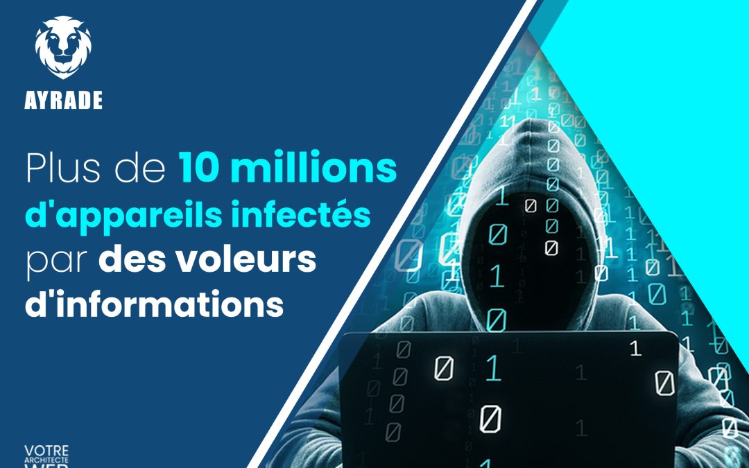 Plus de 10 millions d&rsquo;appareils infectés par des voleurs d&rsquo;informations
